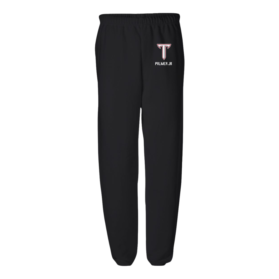 Troy University Football Black Sweatpants - #25 Dennis Palmer Jr