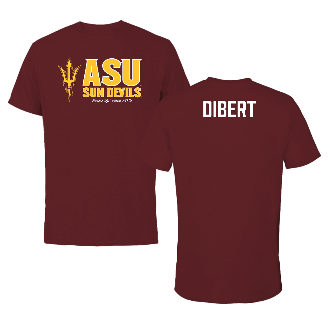 Arizona State University Wrestling Maroon General Performance Tee - Carter Dibert