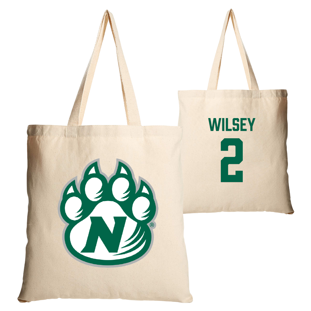Northwest Missouri State University Baseball Tan Canvas Tote Bag - #2 Blake Wilsey