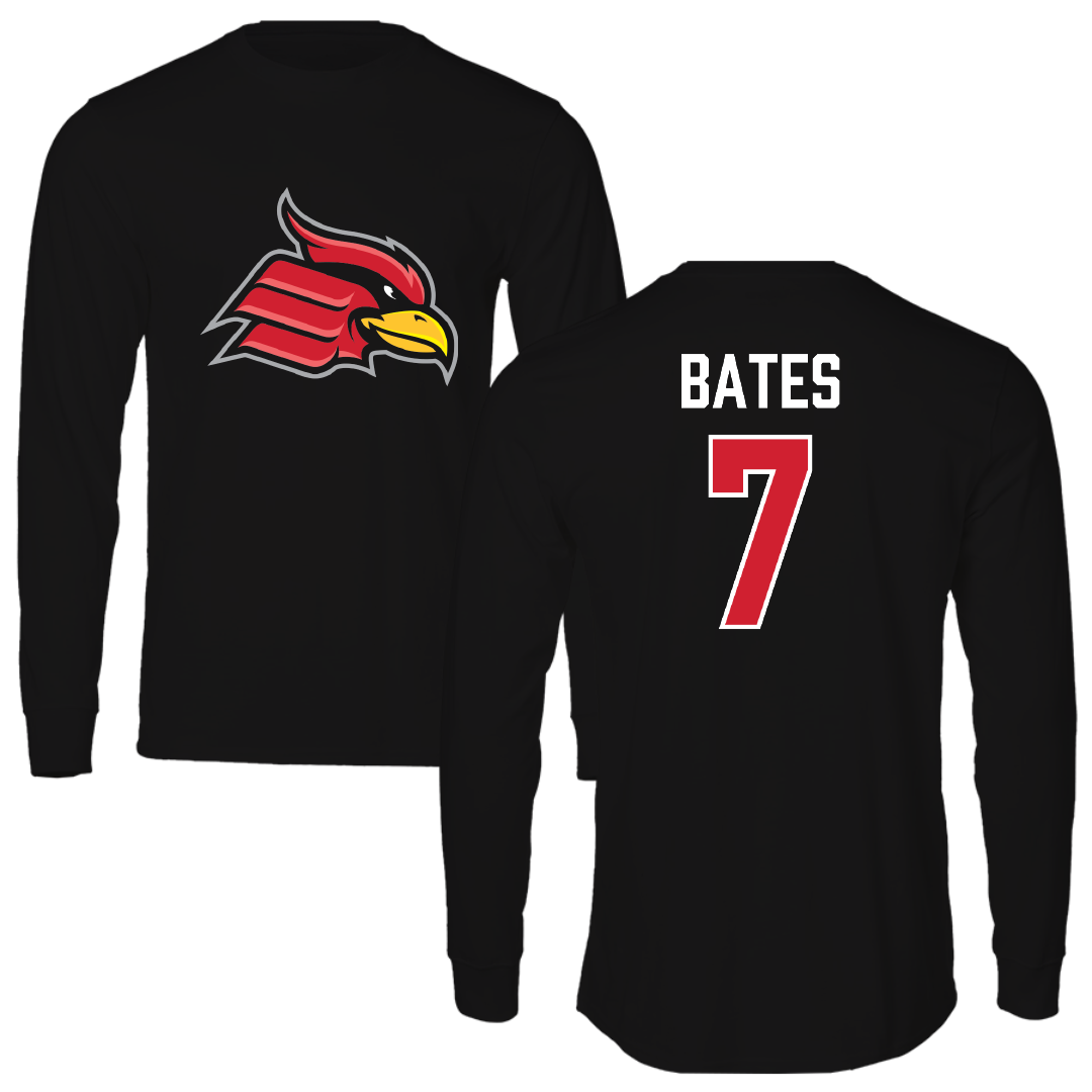 Wheeling University Football Black Long Sleeve - #7 Dayveon Bates