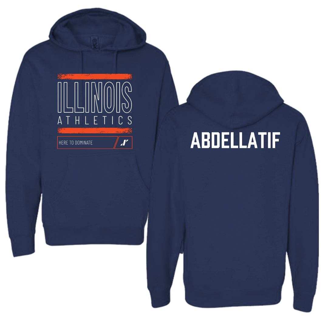 University of Illinois TF and XC Navy Dominate Hoodie - Noor Abdellatif