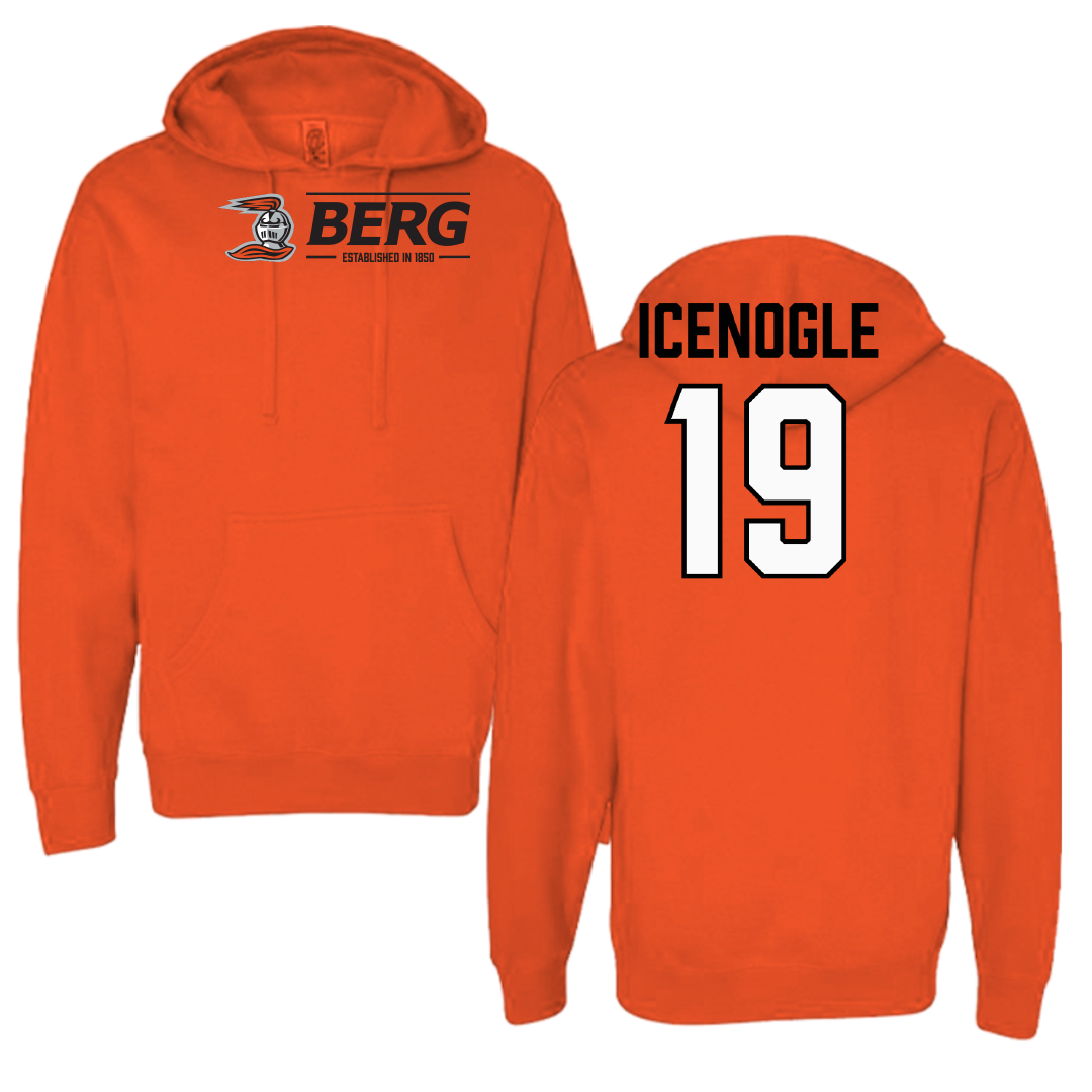 Heidelberg University Lacrosse (M) Orange General Hoodie - #19 Patrick Icenogle
