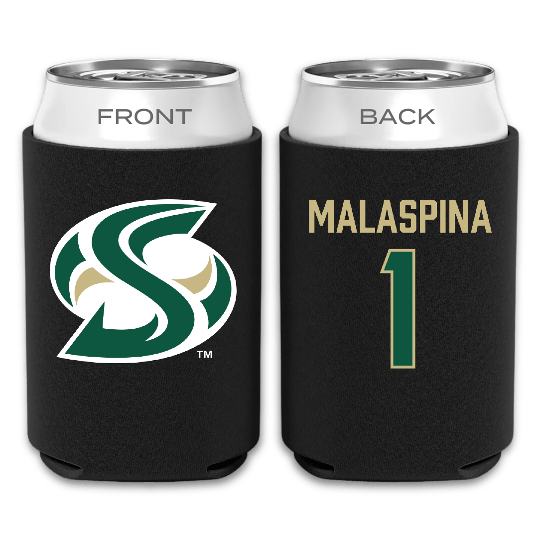 Sacramento State University Soccer (W) Black Can Cooler - #1 Alexa Malaspina