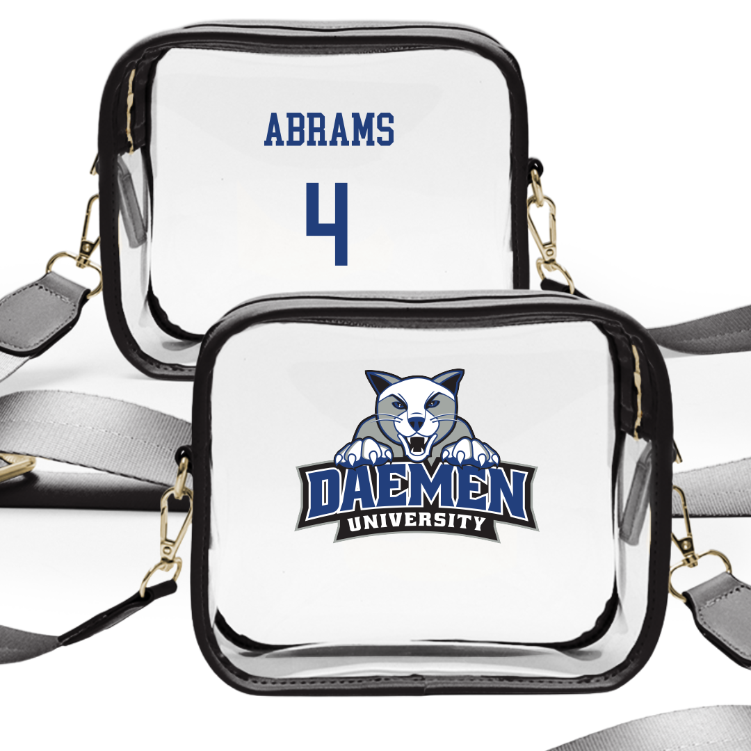 Daemen University Basketball (W) Black Clear Stadium Bag - #4 Jalea Abrams