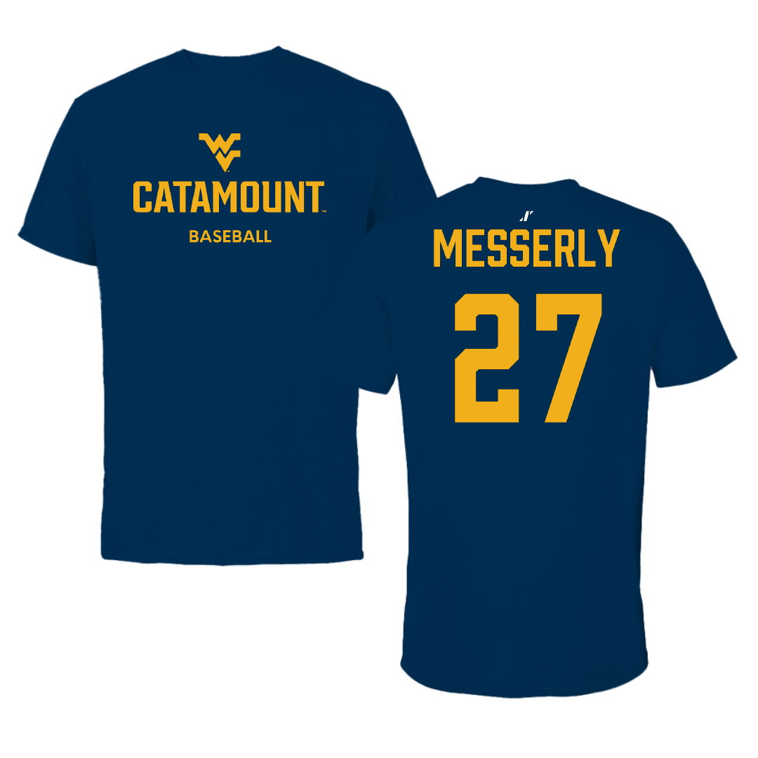 Potomac State College Baseball Navy Performance Tee - #27 Judd Messerly