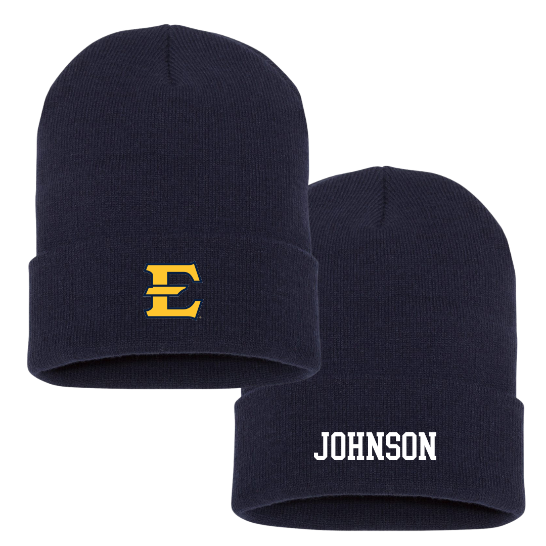 East Tennessee State University TF and XC Navy Beanie - Emma Johnson