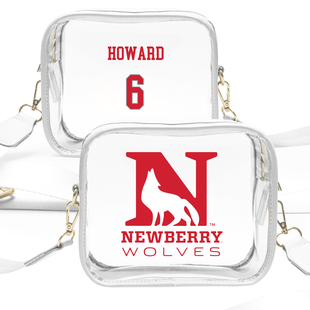 Newberry College Lacrosse (M) White Clear Stadium Bag - #6 Jonathan Howard