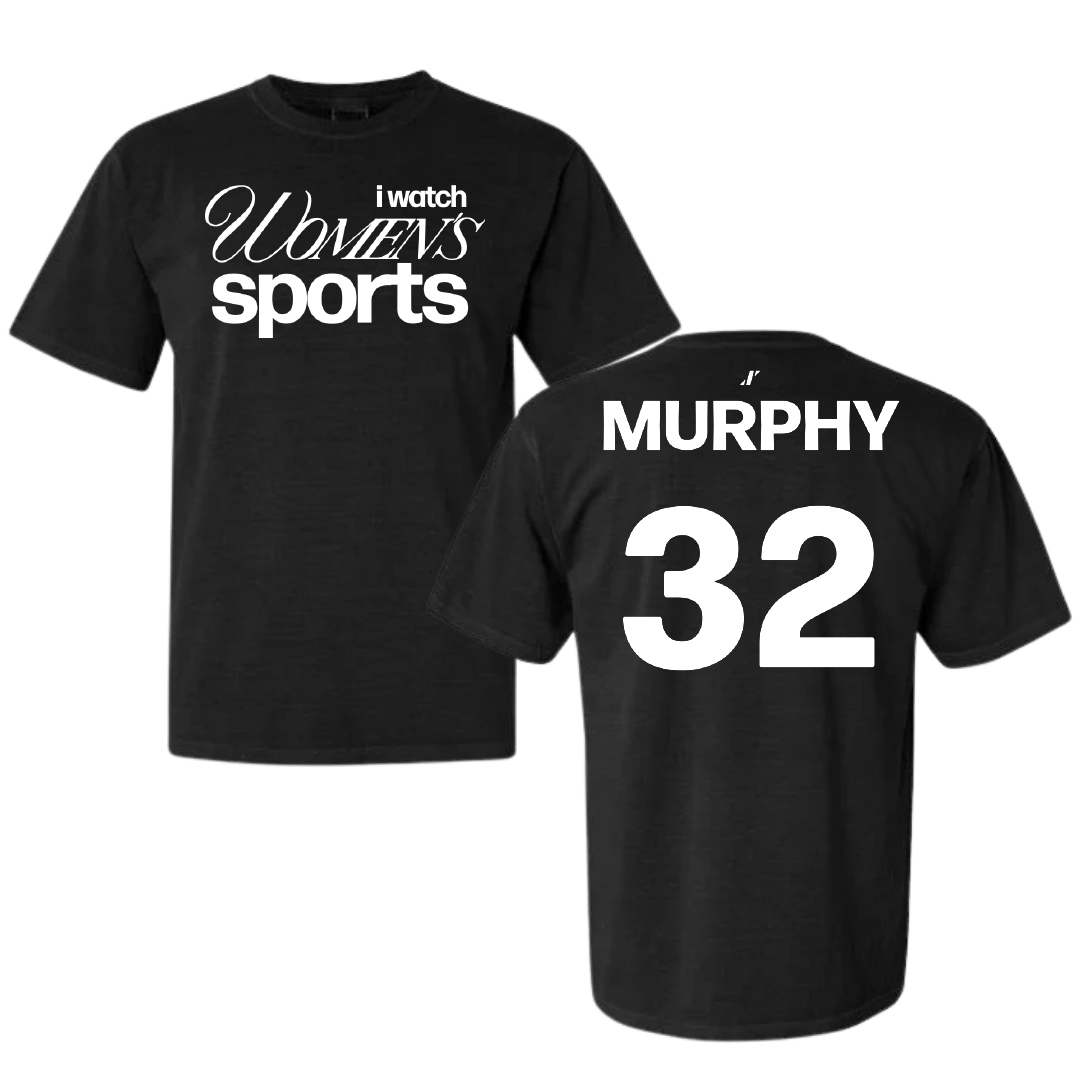 Volleyball Black WHM Comfort Colors Tee - #32 Alison Murphy
