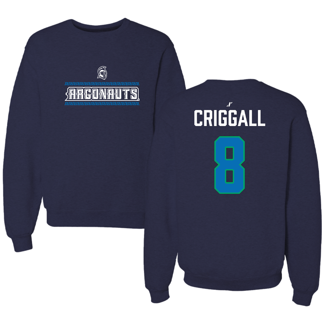 University of West Florida Softball Navy General Crewneck - #8 Cloey Criggall
