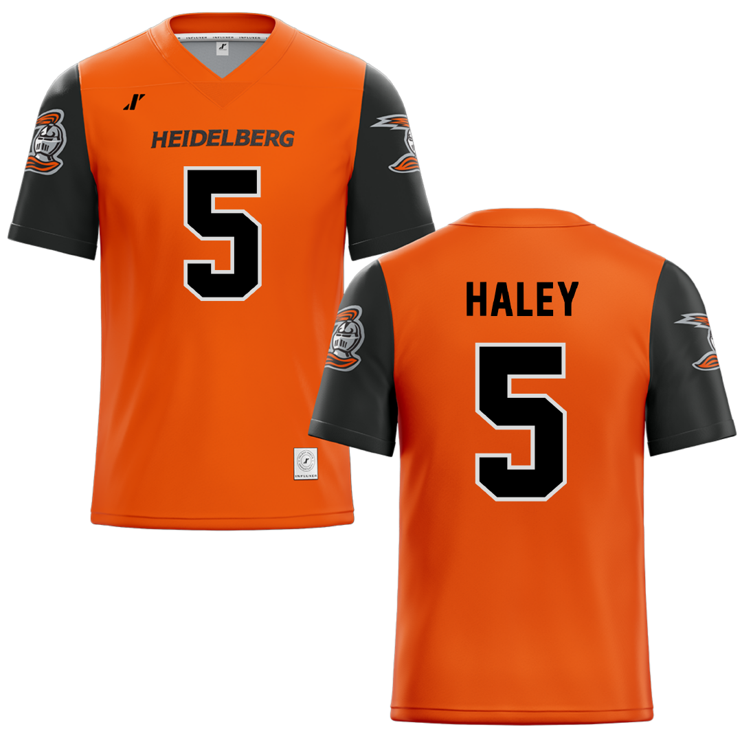 Heidelberg University Orange Football Jersey - #5 Korbyn Haley