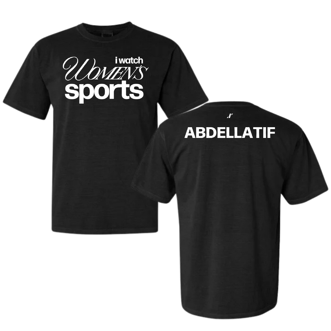 University of Illinois TF and XC Black WHM Comfort Colors Tee - Noor Abdellatif