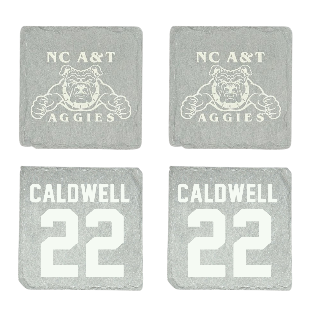 North Carolina A&T State University Softball Stone Coaster (4 Pack)  - #22 Camryn Caldwell