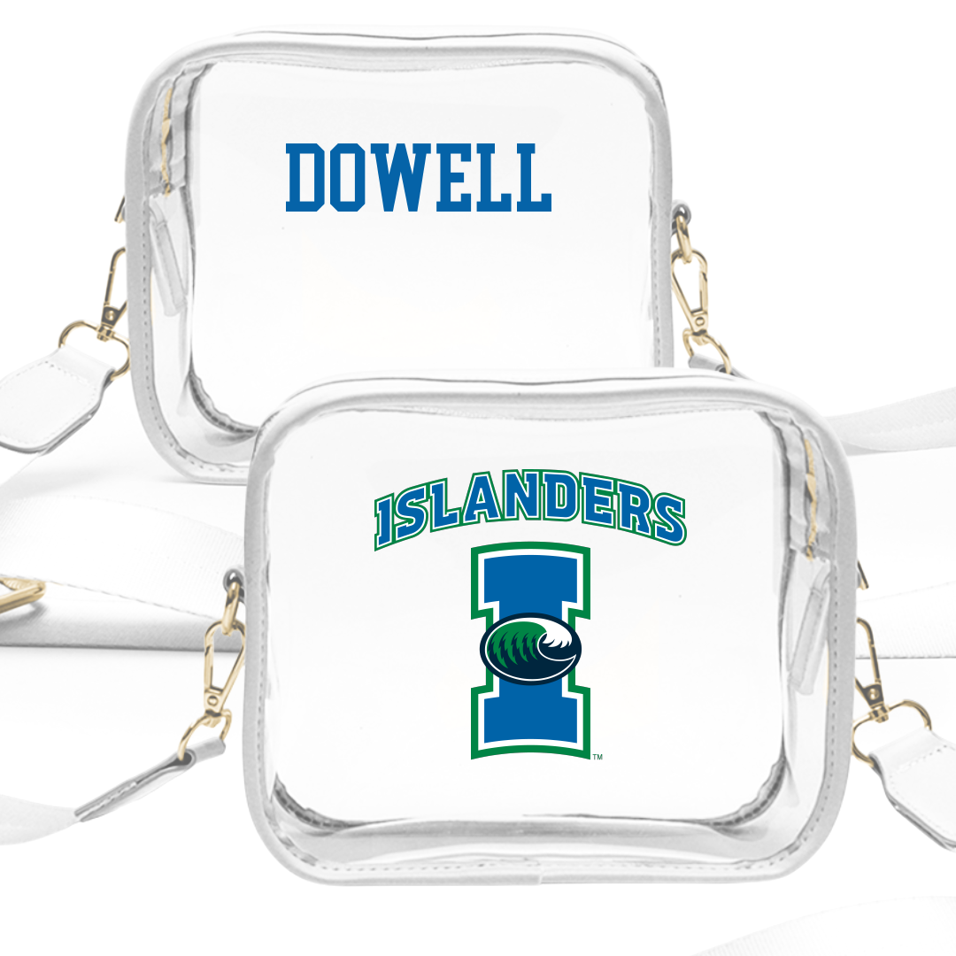 Texas A&M University-Corpus Christi TF and XC White Clear Stadium Bag - Breyunna Dowell