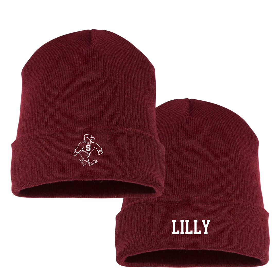 Salisbury University Basketball (W) Maroon Beanie - #21 Kisa Lilly