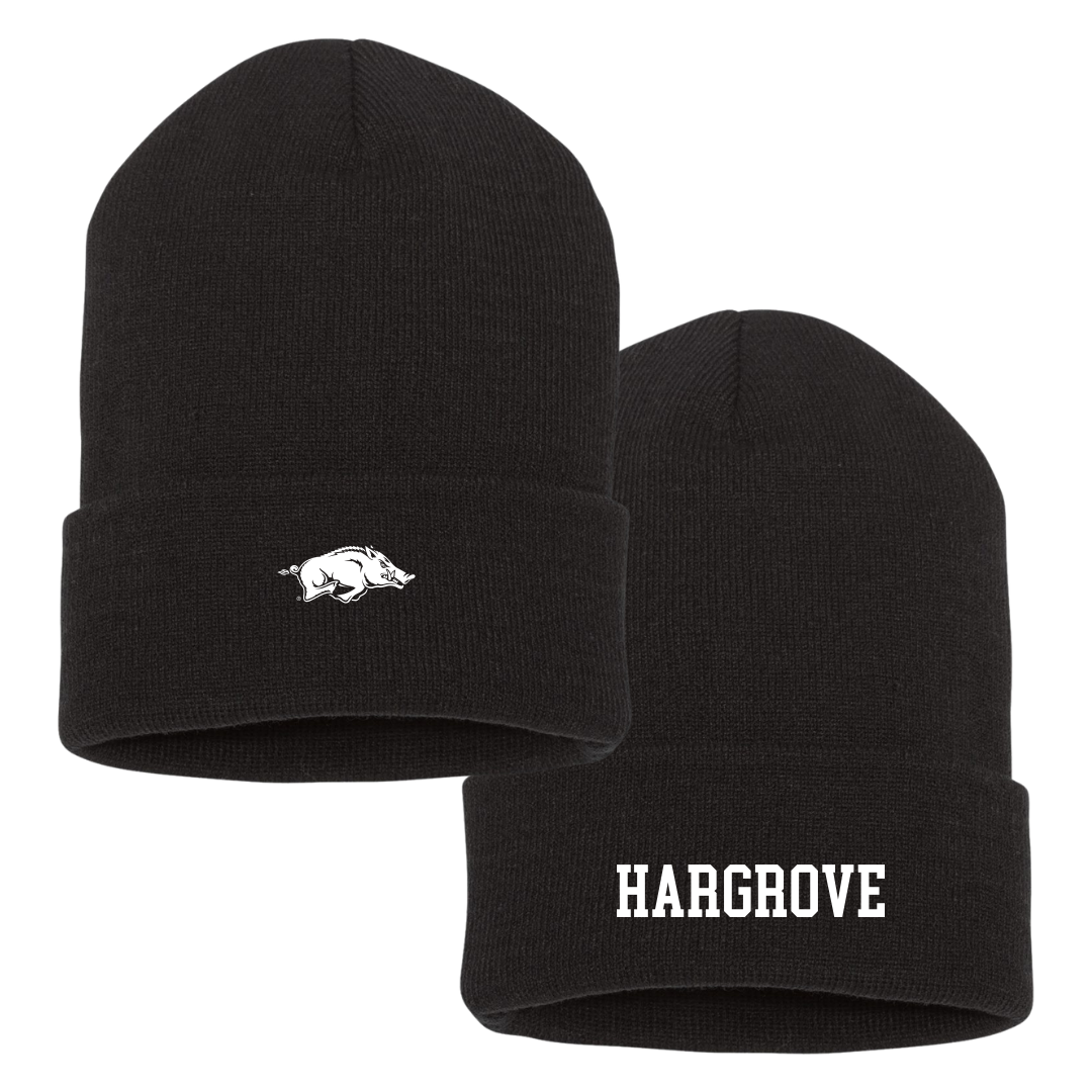 University of Arkansas Golf (M) Black Beanie - Rex Hargrove