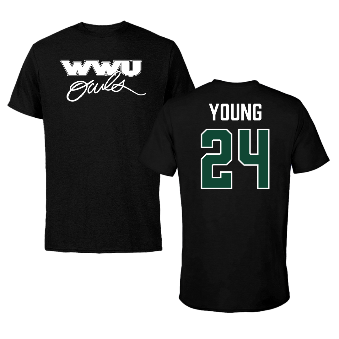 William Woods University Basketball (W) Black Tee - #24 Layla Young