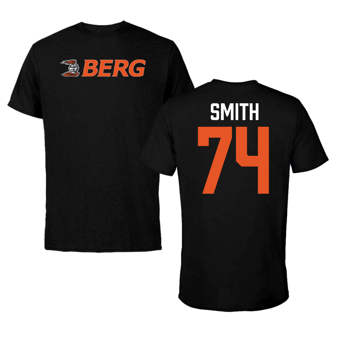 Heidelberg University Football Black Tee - #74 Mitchell Smith