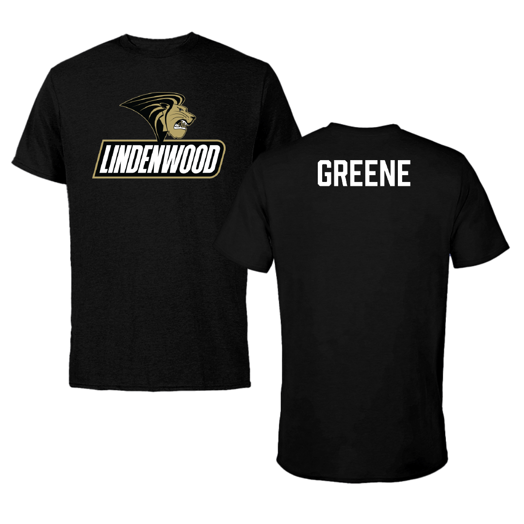 Lindenwood University Cheer Black Performance Tee - Zaria Greene