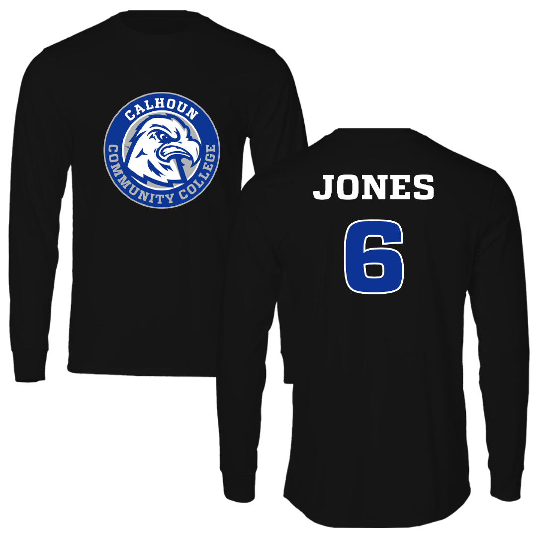 Calhoun Community College Softball Black Long Sleeve - #6 Emily Jones
