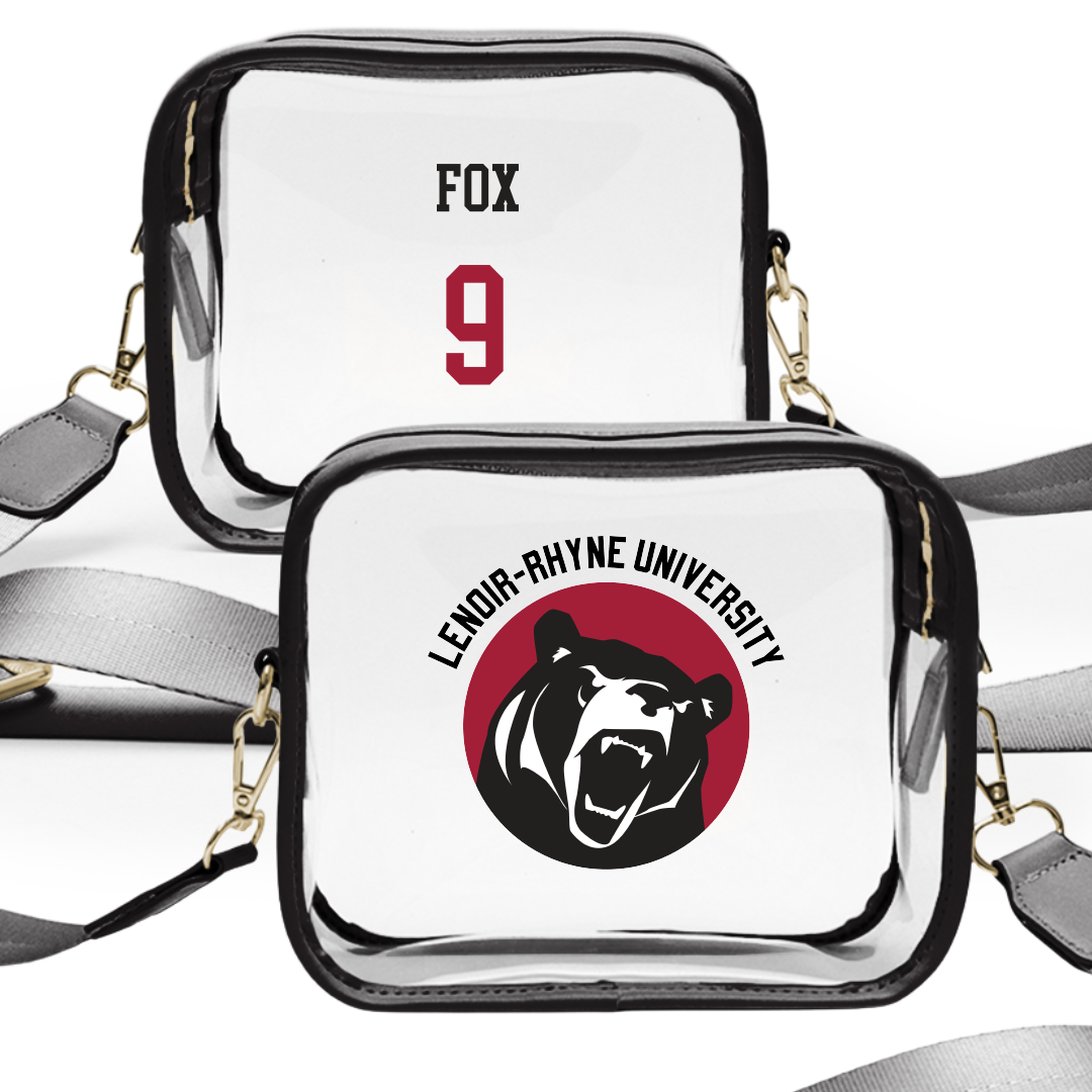 Lenoir-Rhyne University Football Black Clear Stadium Bag - #9 Jamir Fox