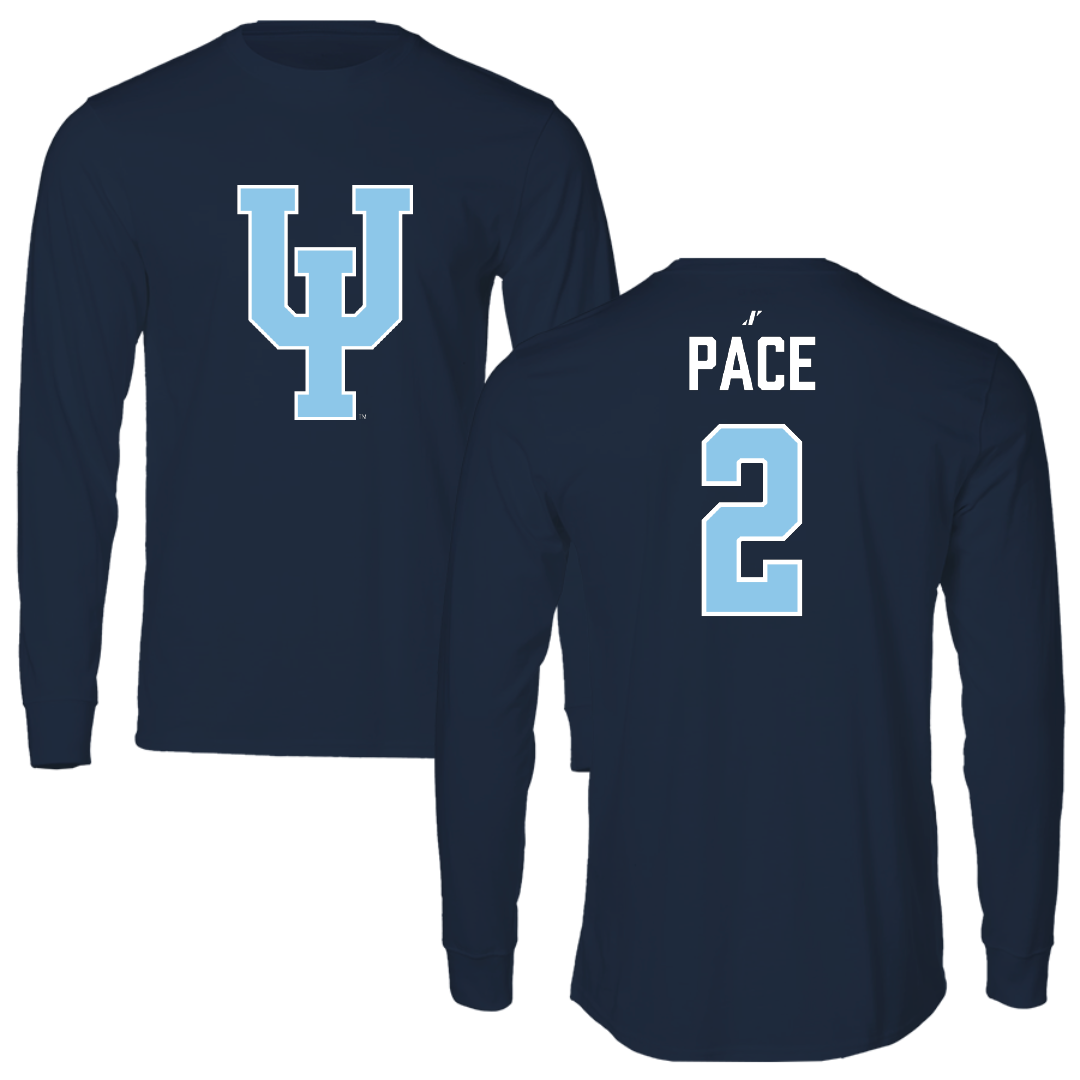 Upper Iowa University Volleyball Navy Performance Long Sleeve - #2 Martha Pace