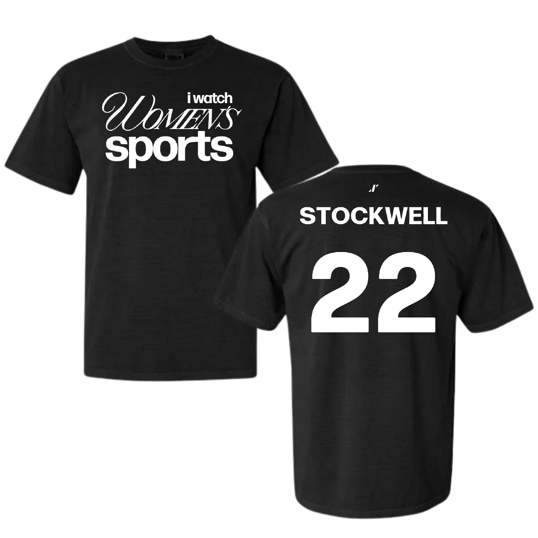 Southeastern Louisiana University Volleyball Black WHM Comfort Colors Tee - #22 Taylor Stockwell