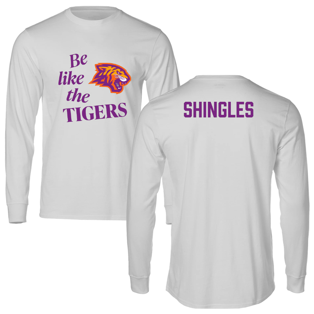 Edward Waters University Cheer Light Gray Be Like Us Performance Long Sleeve - Justice Shingles