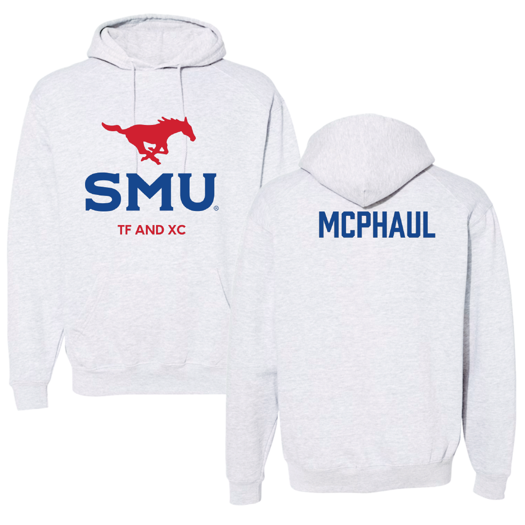 Southern Methodist University TF and XC Light Gray Hoodie - Camryn McPhaul