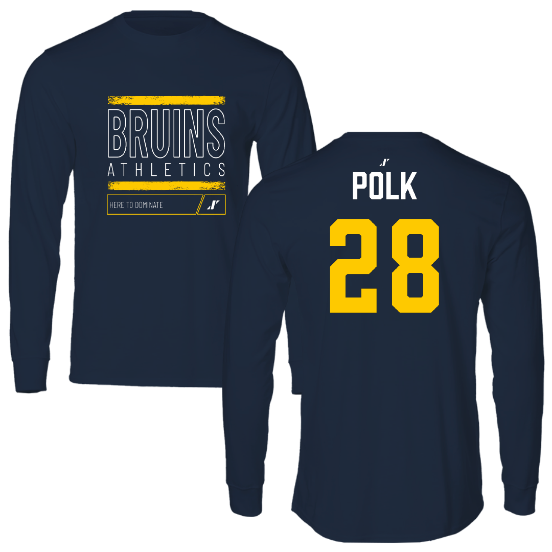 Carolina University Baseball Navy Dominate Long Sleeve - #28 Grant Polk