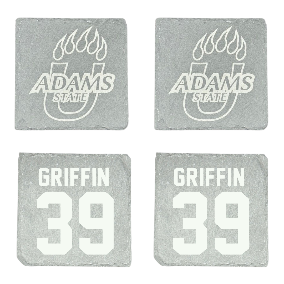 Adams State University Football Stone Coaster (4 Pack)  - #39 Tyler Griffin