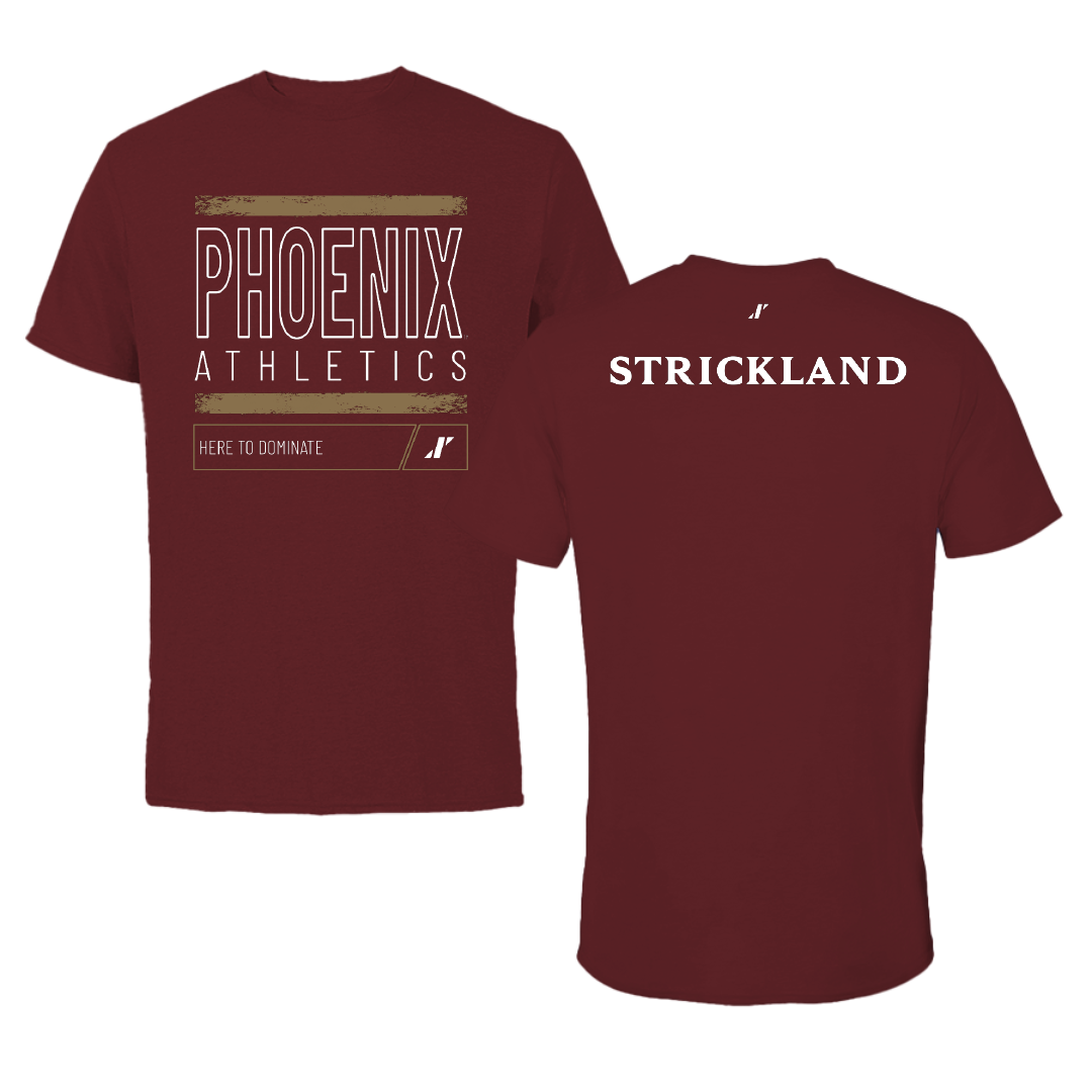 Elon University TF and XC Maroon Dominate Performance Tee - Caden Strickland