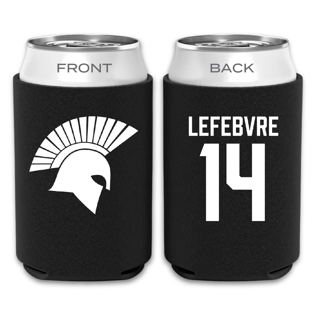 Missouri Baptist University Baseball Black Can Cooler - #14 Lucas Lefebvre