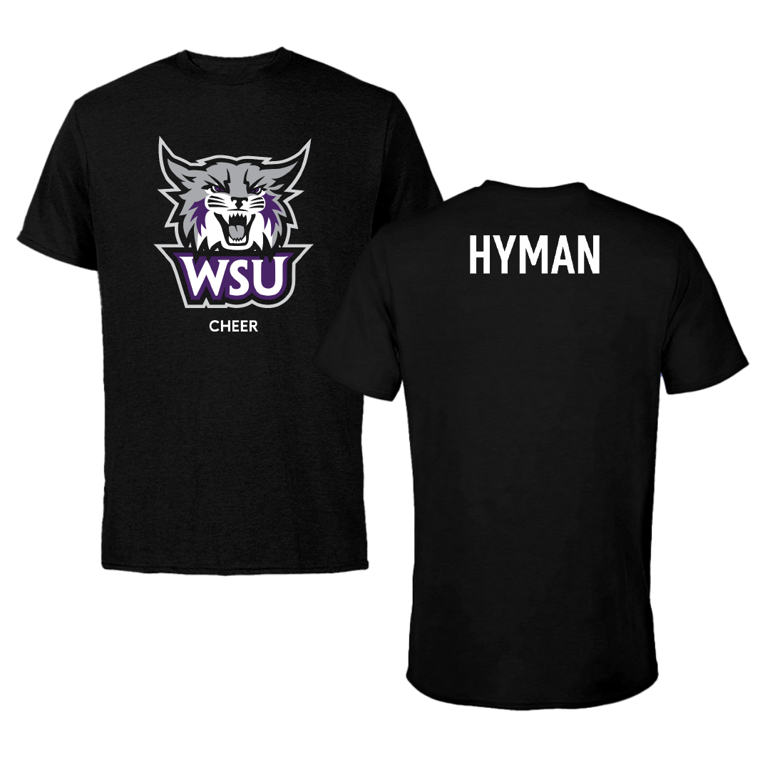 Weber State University Cheer Black Tee - Caitlin Hyman