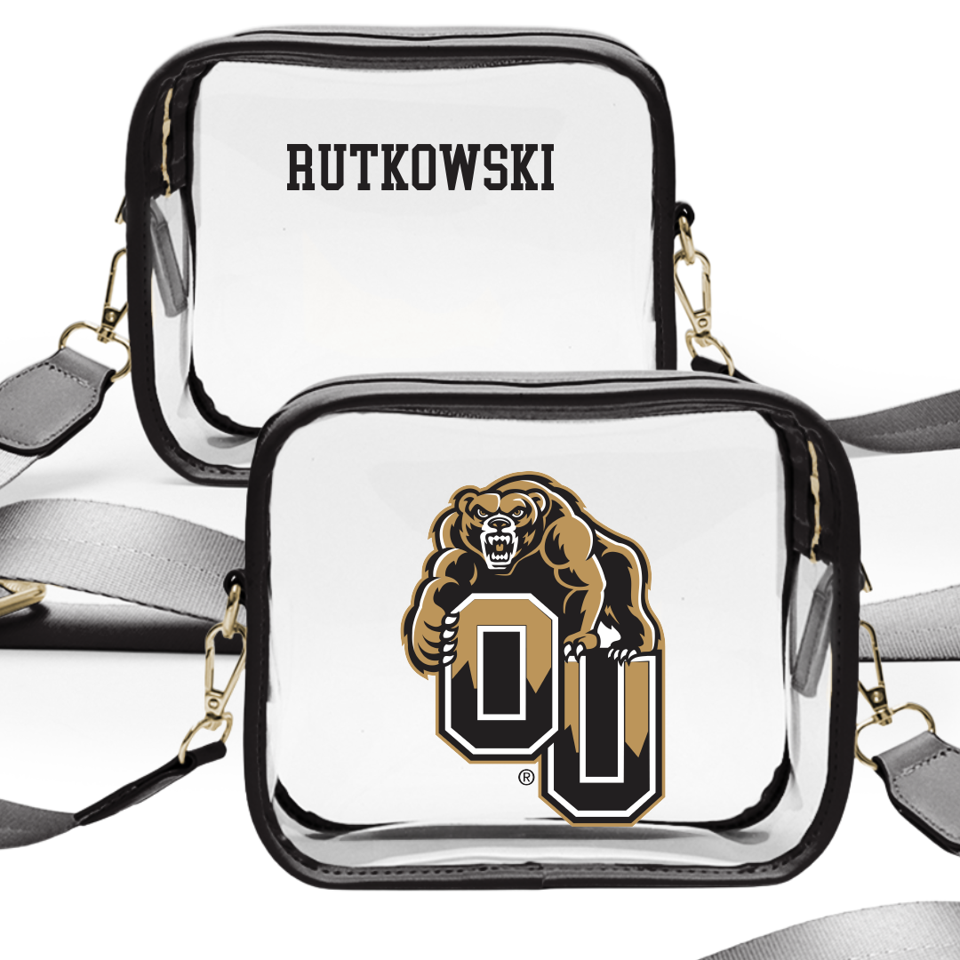 Oakland University Dance Black Clear Stadium Bag - Isabella Rutkowski