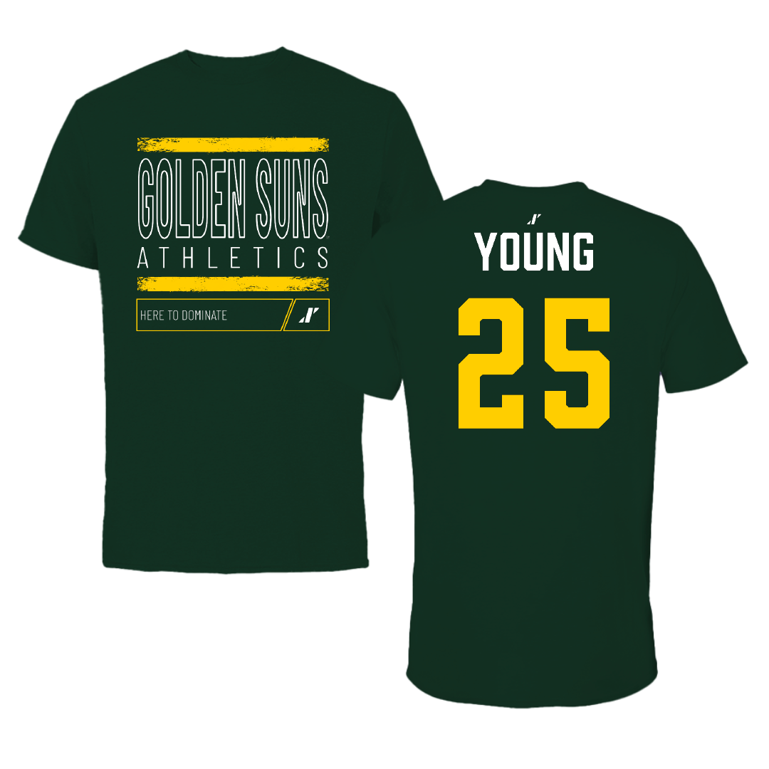 Arkansas Tech University Volleyball Forest Green Dominate GS Performance Tee - #25 BryAnna Young