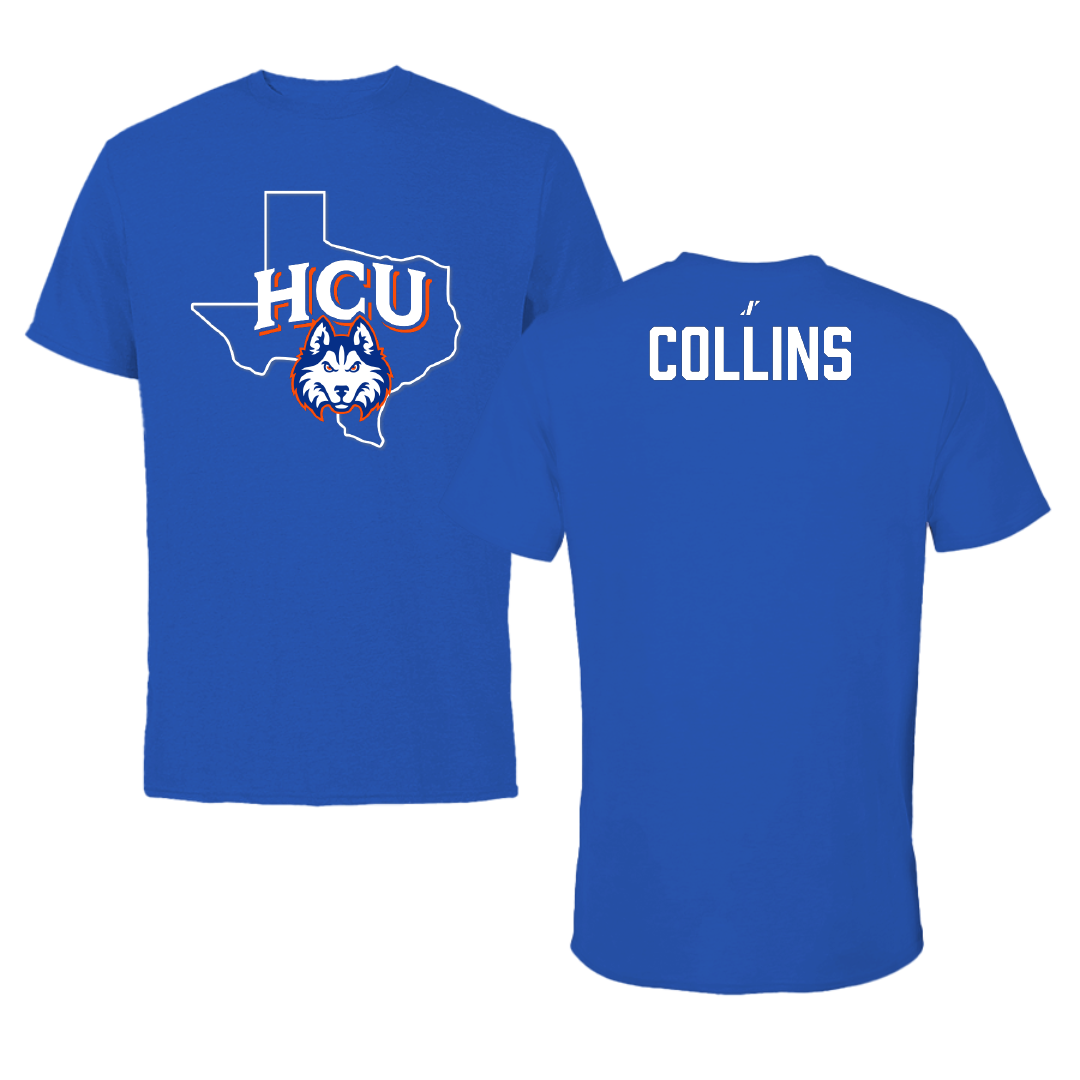 Houston Christian University TF and XC Blue State Tee - Nicholas Collins