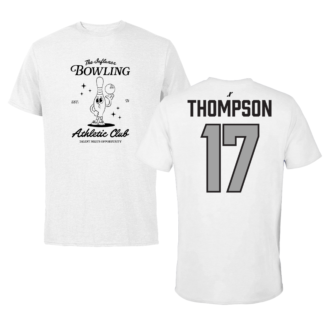 Bowling White Influxer Athletic Club Tee - #17 Maggie Thompson