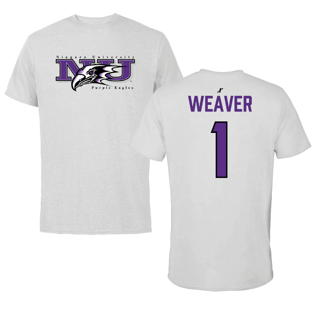 Niagara University Softball Light Gray Performance Tee - #1 Layla Weaver