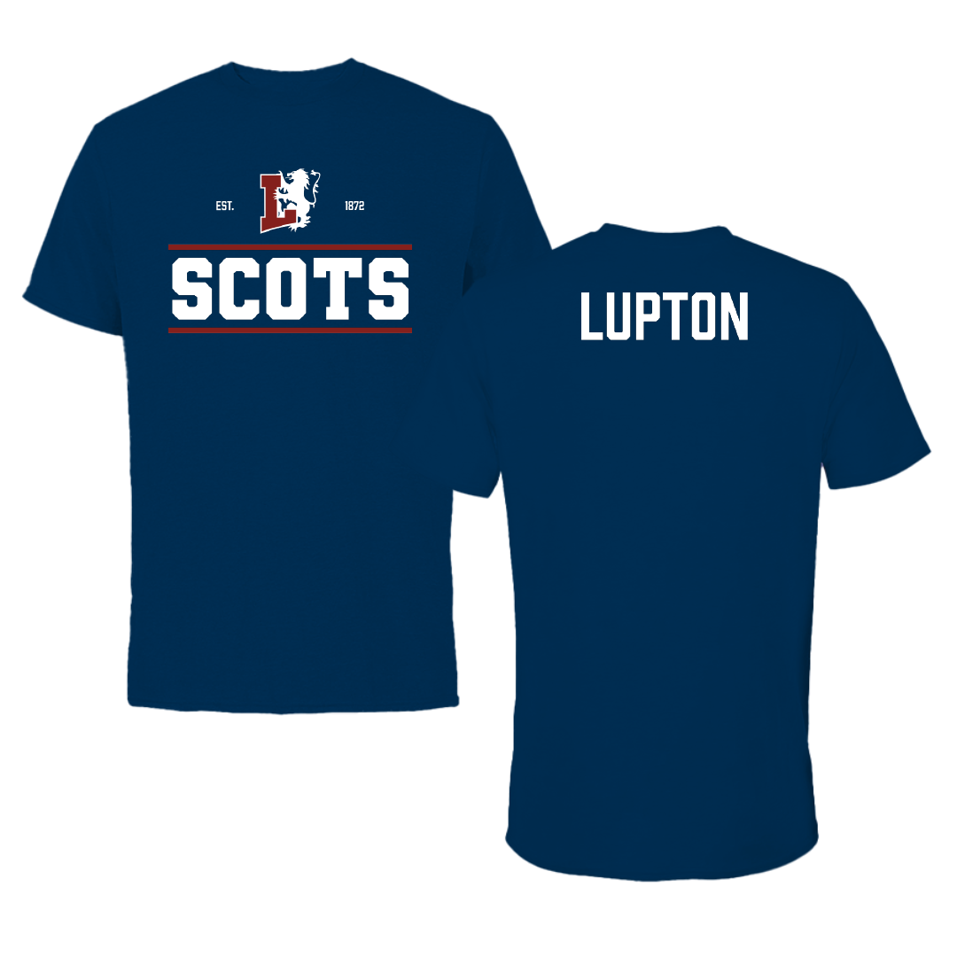 Lyon College Wrestling (M) Navy General Tee - Eli Lupton