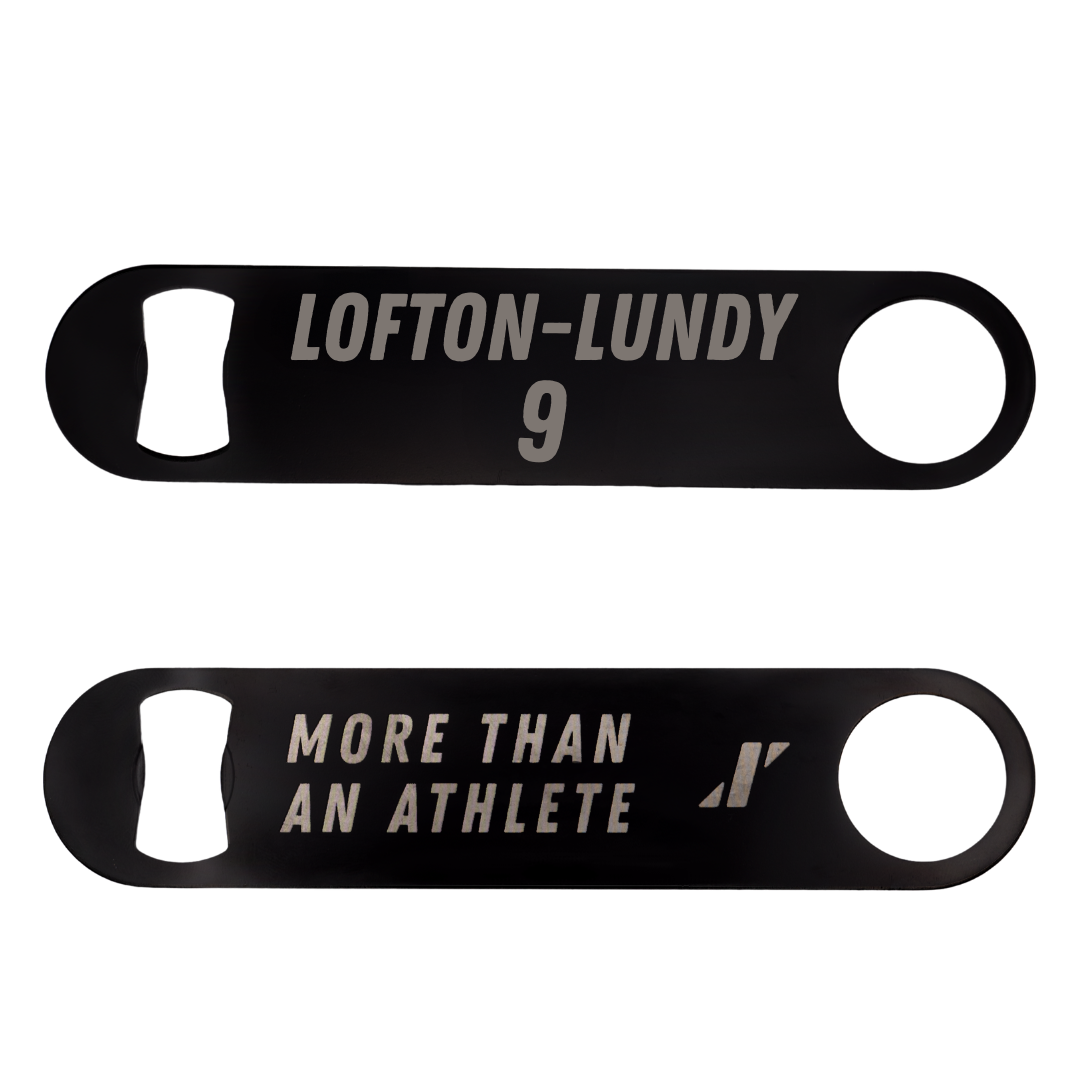 Utah Tech University Football Black Bottle Opener - #9 Julian Lofton-Lundy