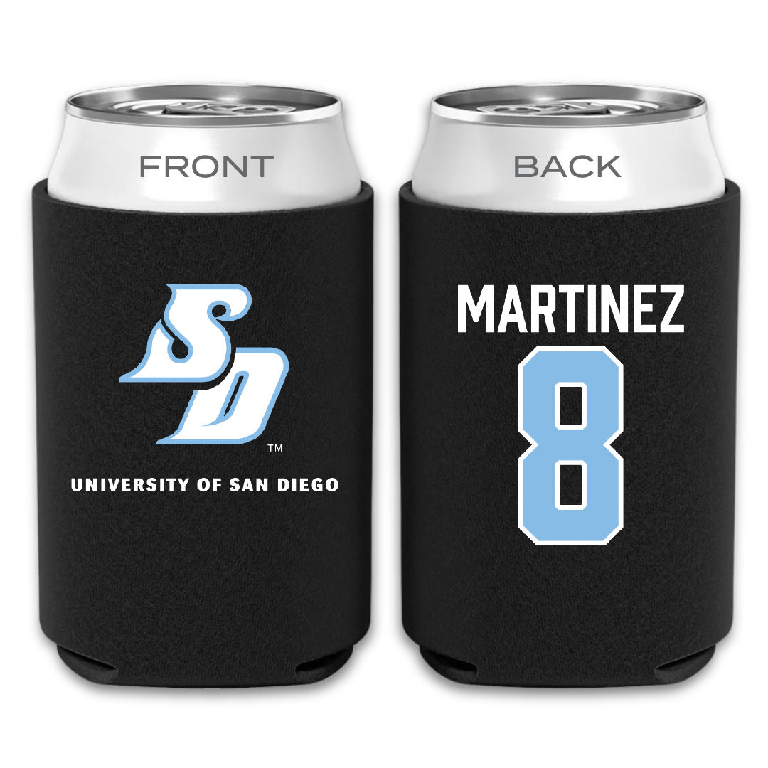 University of San Diego Soccer Black Can Cooler - #8 Josh Martinez
