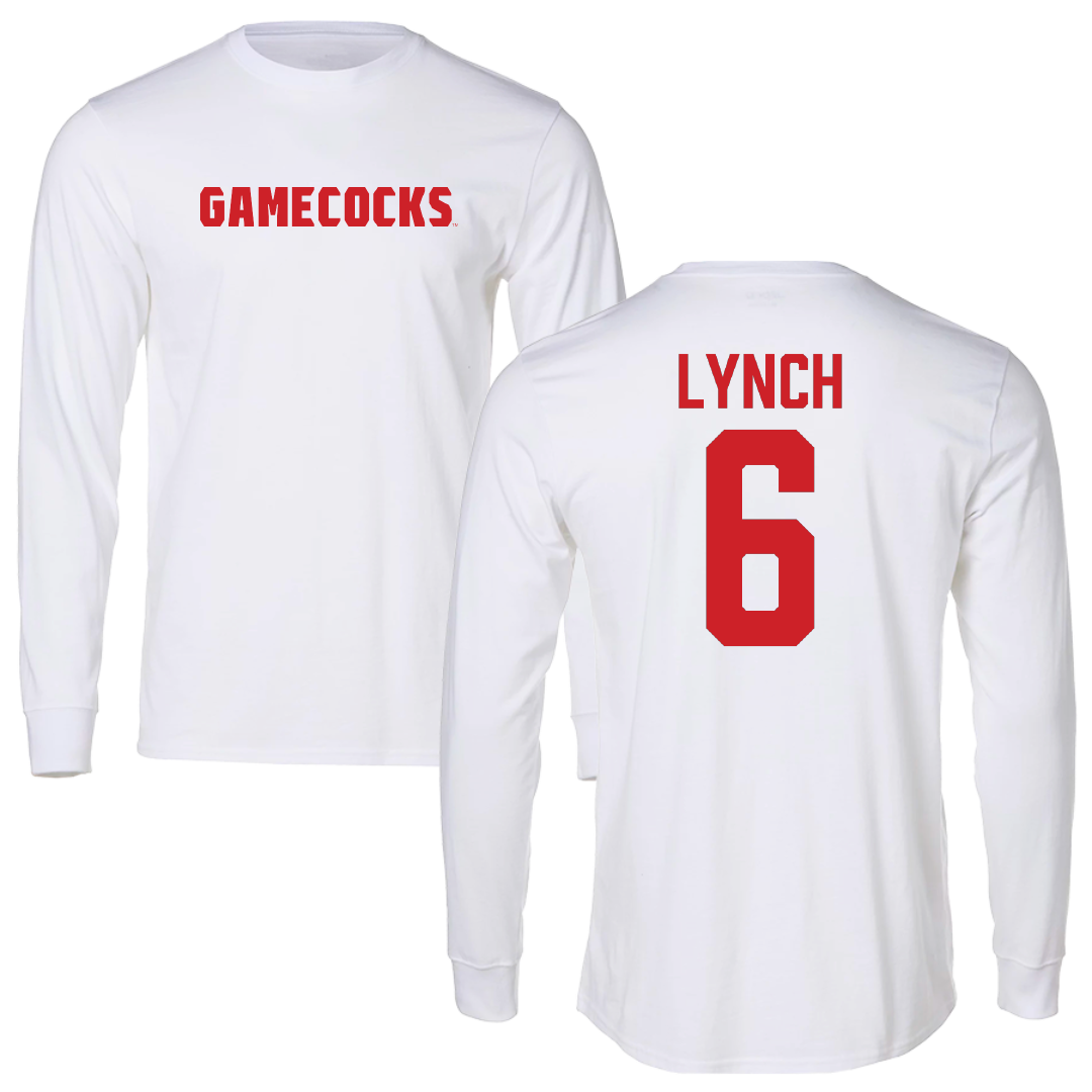 Jacksonville State University Beach Volleyball White Performance Long Sleeve - #6 Carley Lynch