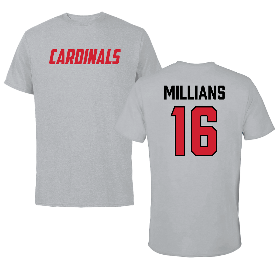 Wheeling University Baseball Sport Gray Tee - #16 Gavin Millians