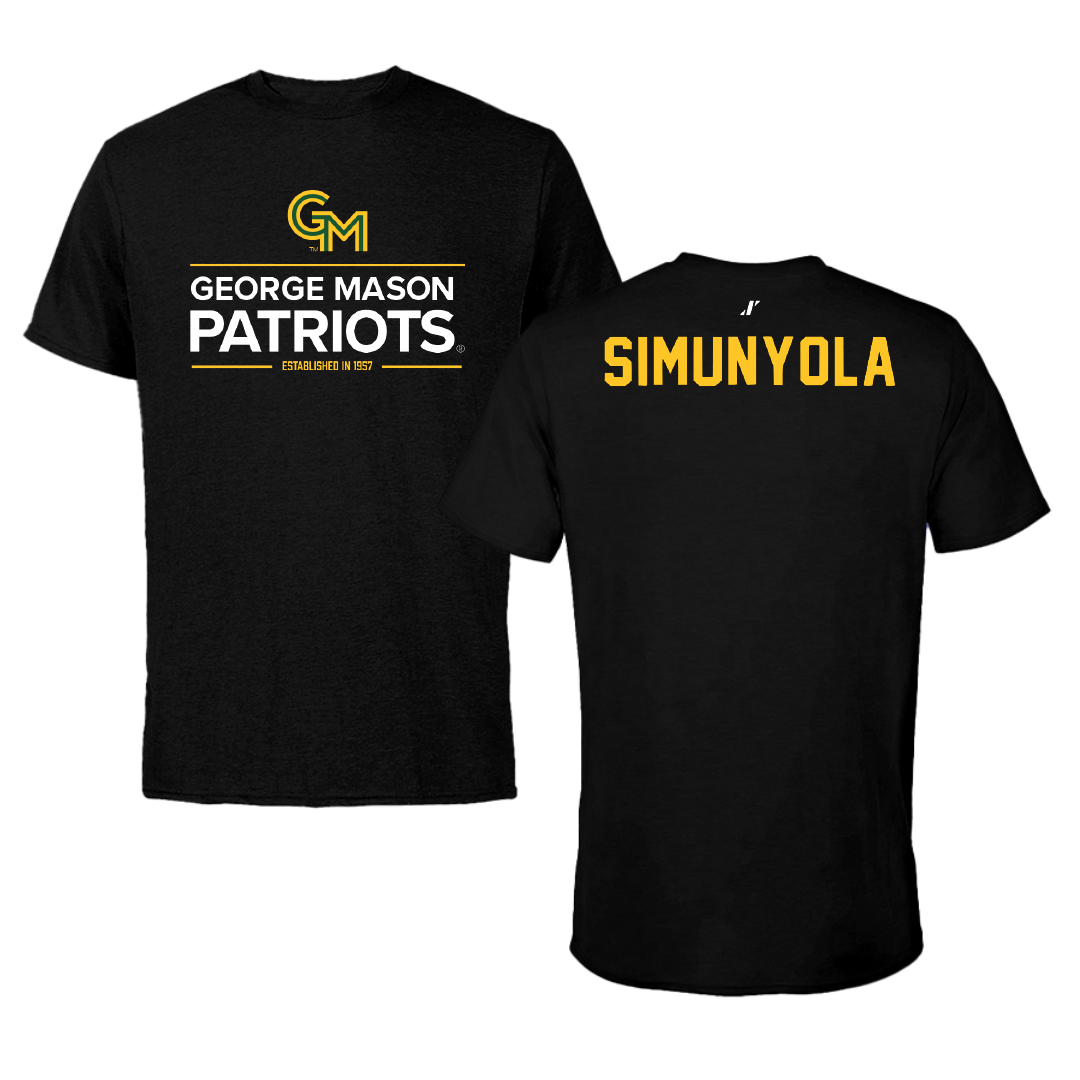 George Mason University Tennis Black General Performance Tee - Niza Simunyola