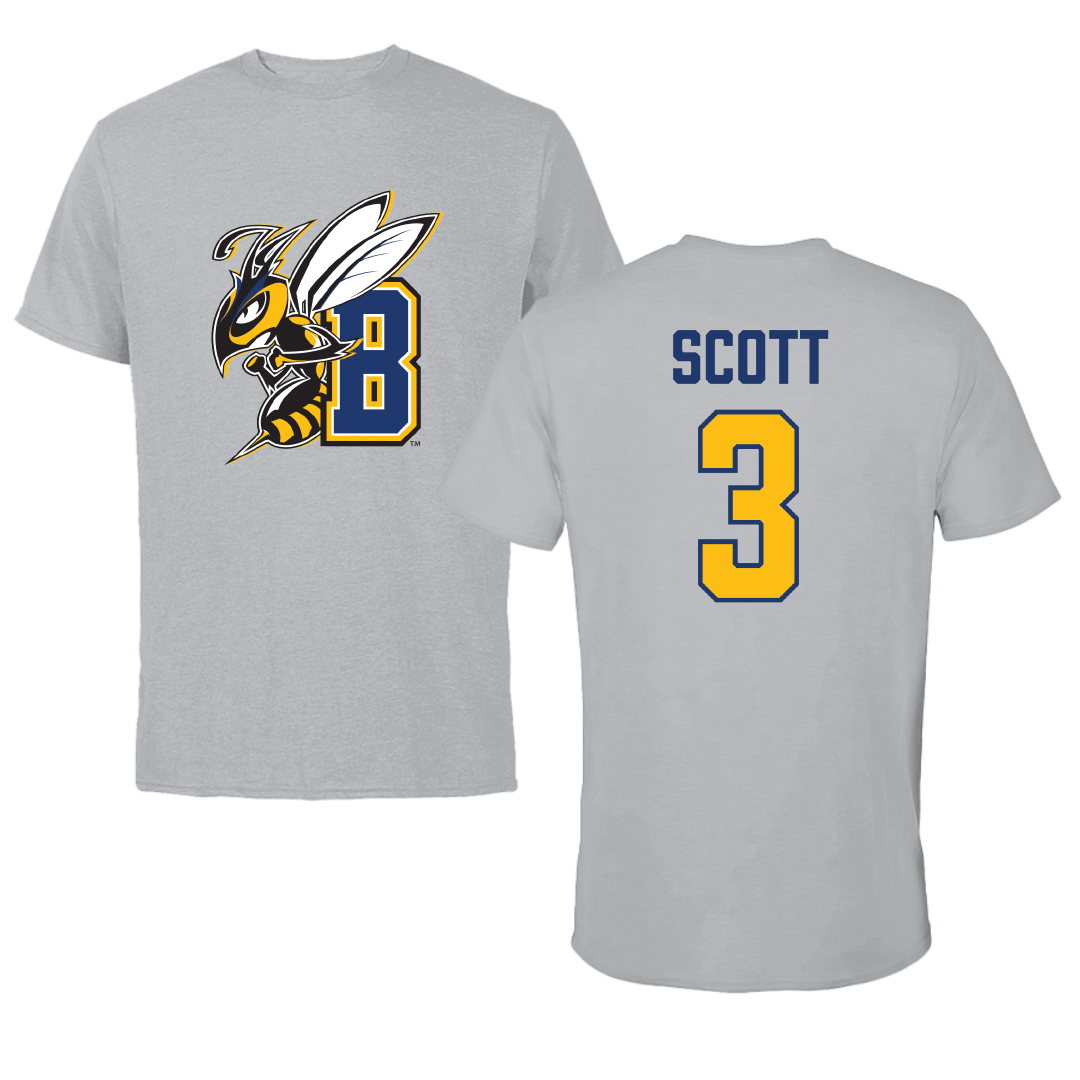 Montana State University Billings Volleyball Sport Gray Tee - #3 Stella Scott