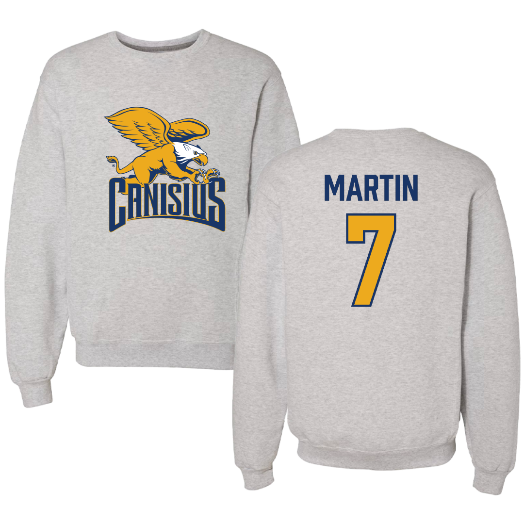 Canisius College Softball Gray Crewneck - #7 Bella Martin