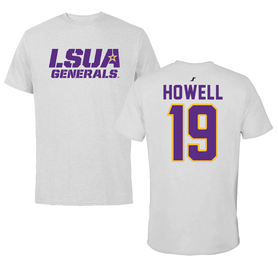 Louisiana State University-Alexandria Softball Light Gray Performance Tee - #19 Jillian Howell