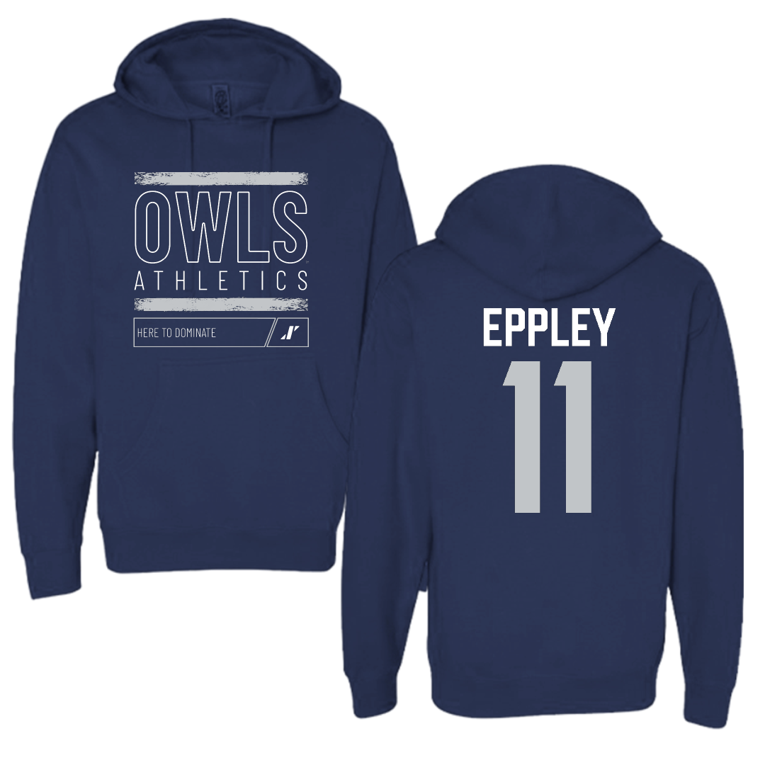 Rice University Baseball Navy Dominate Hoodie - #11 Austin Eppley