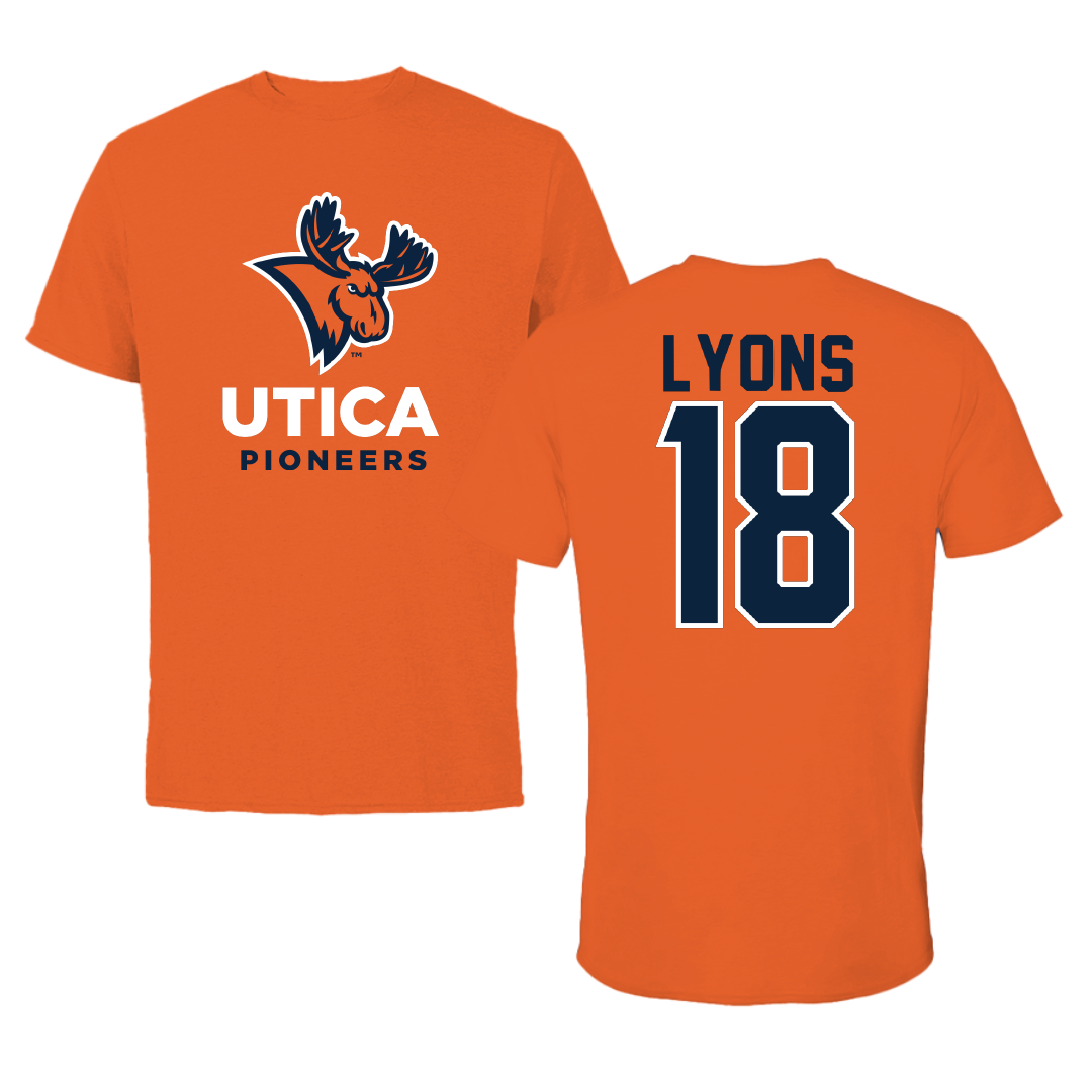 Utica University Field Hockey Orange Tee - #18 Mackenzie Lyons