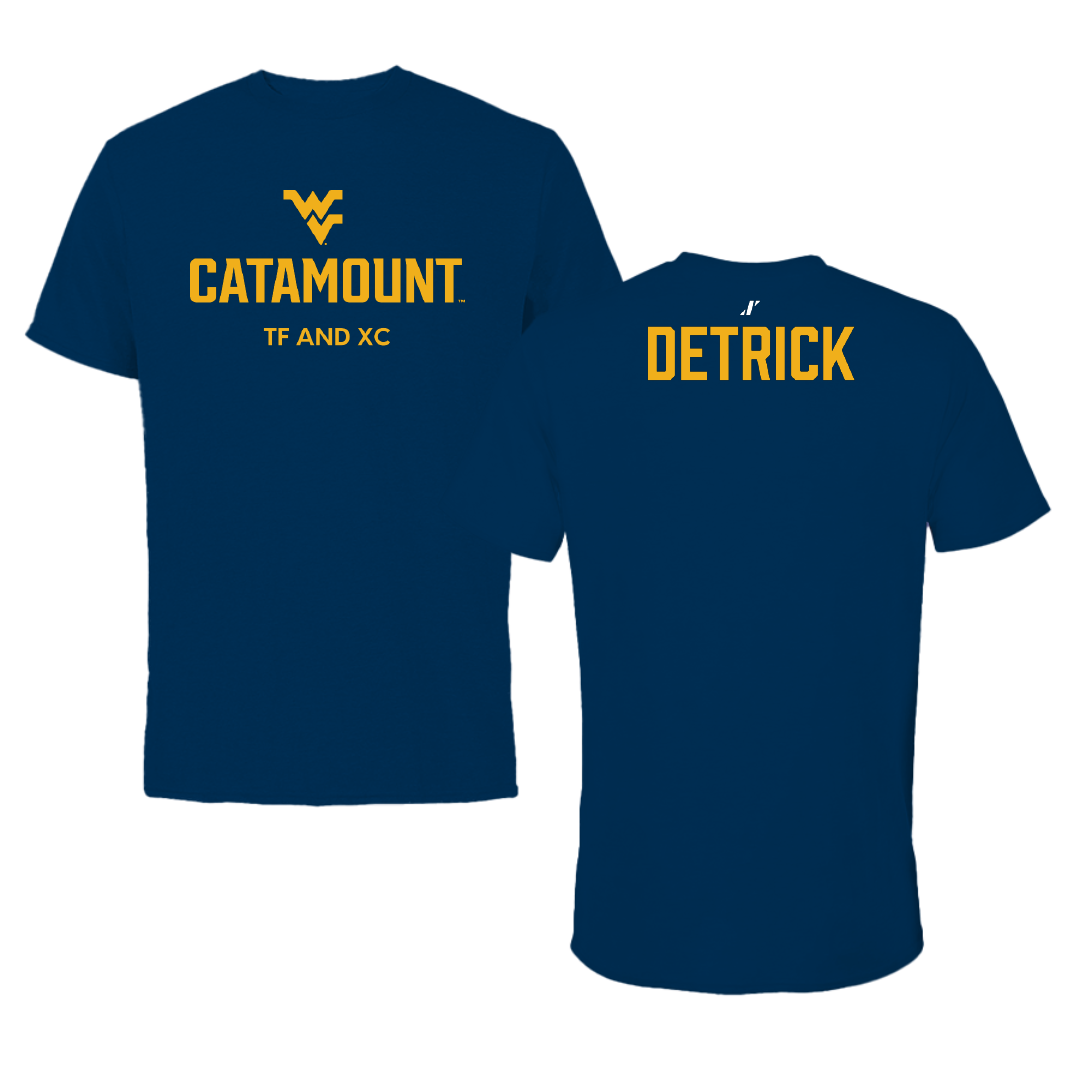 Potomac State College TF and XC Navy Performance Tee - Tanner Detrick